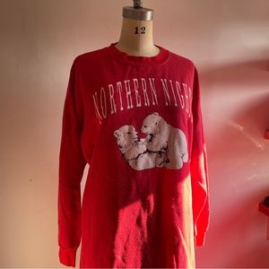 Vtg oversized long sweatshirt nightgown